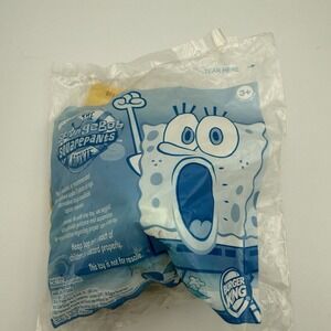 2002 Spongebob Squarepants: Squirter and‎ Whistler Squidward NIP Burger King Toy